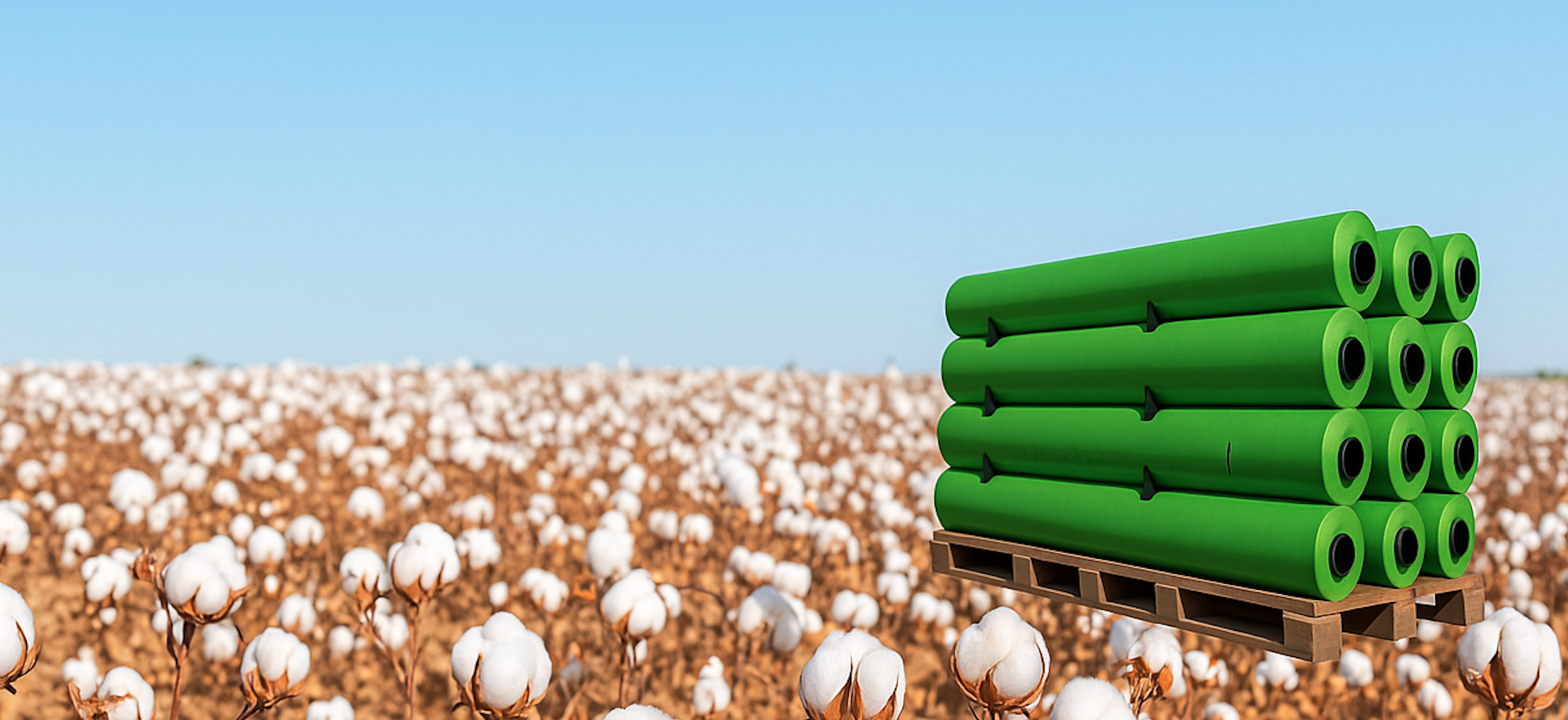 Great Green cotton wrap rolls